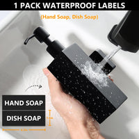 Dispenser di sapone manuale da parete Garvee, ricaricabile con dispenser di shampoo e bagnoschiuma per bagno e cucina, igienico, salvaspazio