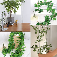 Ghirlanda di edera artificiale Garvee, 16 pezzi, 2,1 m, piante verdi sospese per ufficio, cucina, matrimonio, giardino, decorazione murale