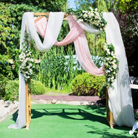 Garvee Chiffon Gerätevorhang - Weicher, Blickdicht, Faltenbeständig - 70x550cm - 2er Set - Für Klinik, Bühne, Hochzeit
