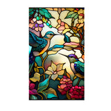 Garvee Pellicola per Finestre Privacy Retro PVC con Protezione UV, Autoaderente, Decorazione Casa, 60x100 cm, Bianco - Come mostrato