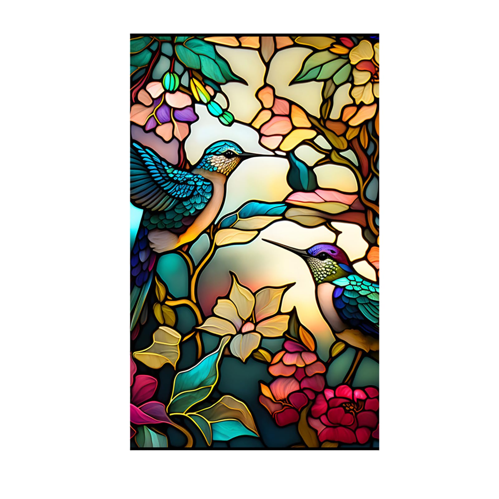 Garvee Pellicola per Finestre Privacy Retro PVC con Protezione UV, Autoaderente, Decorazione Casa, 60x100 cm, Bianco