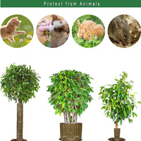 Garvee Set da 10 pezzi di protezioni per tronchi d'albero, guaine protettive espandibili per alberi, resistenti ai raggi UV, marrone, 25x37 cm, protezione contro gli animali che brucano