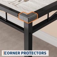Set da pranzo Garvee per 2 persone con sedie imbottite, protezioni angolari, ergonomico, in legno MDF, struttura in acciaio, grigio retrò, compatto per cucina e appartamento