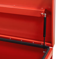 Cassetta portautensili in alluminio Garvee per camion con coperchio di sicurezza e maniglie laterali, per cantieri edili e officine, robusta, leggera, bordeaux