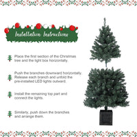 Garvee 145 cm Albero Vintage Cesto di Bambù con 300 LED, 8 Modalità, Spina UE, 2 Pezzi per Cartone per Vendita all'Ingrosso