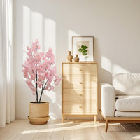 Albero di ciliegio artificiale Garvee da 150 cm con fiori rosa per la decorazione di casa, matrimoni, feste, giardino e ufficio