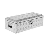 Garvee Cassetta Attrezzi 76 cm Alluminio Pesante con Serratura Impermeabile - Camion RV Rimorchi, Organizer Strumenti Argento - Argento