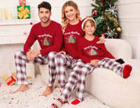 Garvee Christmas Family Pigiama natalizio a maniche lunghe, due pezzi, rosso XL, comodo e caldo per le feste in famiglia