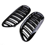 Garvee Griglia Anteriore Doppia Stecca Per Veicolo Di Lusso Serie 6 E63 2003-2010, Nero Lucido, Accessorio Carrozzeria, Compatibile Paraurti Anteriore
