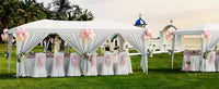 Gazebo 3x6 pop-up Garvee Heavy Duty tenda a baldacchino 3x6 m con 6 pannelli laterali rimovibili per feste e uso esterno, 3 altezze regolabili, nero