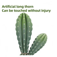 Cactus artificiale Garvee da 35 pollici in materiale EVA realistico, vaso bianco, decorazione per interni ed esterni