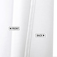 Garvee Flachs Leinen Duschvorhang 240GSM Schweres Gewebe Weiß 180x200 cm Hotelstil Mit Haken Badezimmer