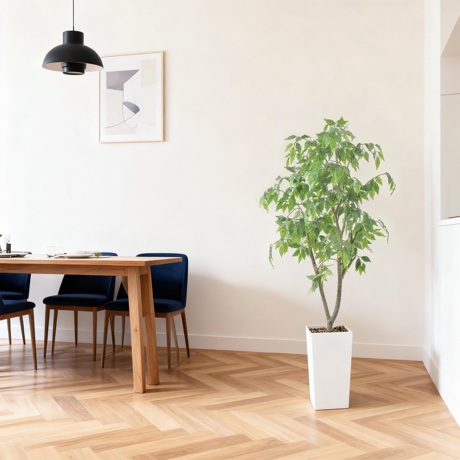 Albero artificiale da interno Garvee da 5 piedi, facile da pulire, durevole, design realistico, decorazione versatile, verde