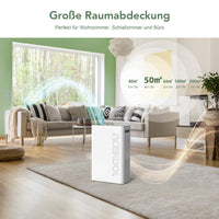 Purificatore d'aria GARVEE AF1 con filtro HEPA H13, purificatore d'aria silenzioso per chi soffre di allergie, CADR fino a 280 m³/h, fino a 55 m³, rimuove il 99,97% di polline, polvere e peli di animali - Modalità sospensione, timer