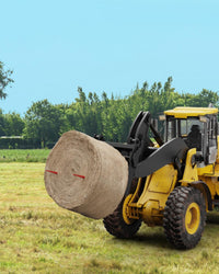 Forca da fieno Garvee da 49" con capacità di 4500 libbre, punta di lancia a sgancio rapido, acciaio per molle, protezione dalla corrosione per trattori e caricatori, rossa