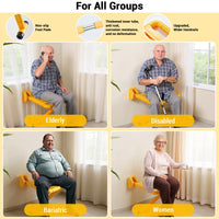 Sgabello da doccia pieghevole Garvee, sedile da doccia a parete in acciaio inossidabile fino a 150 kg, salvaspazio, per anziani, disabili e bambini, sgabello da bagno, ausilio per bagno e WC