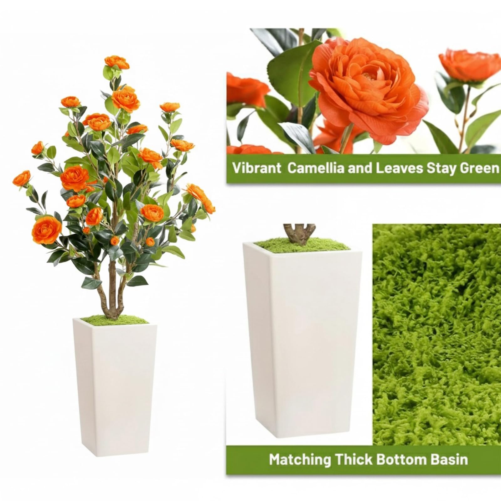 Alberi artificiali da interno Garvee da 4 piedi, aspetto realistico, senza manutenzione, versatili per casa e ufficio, verdi