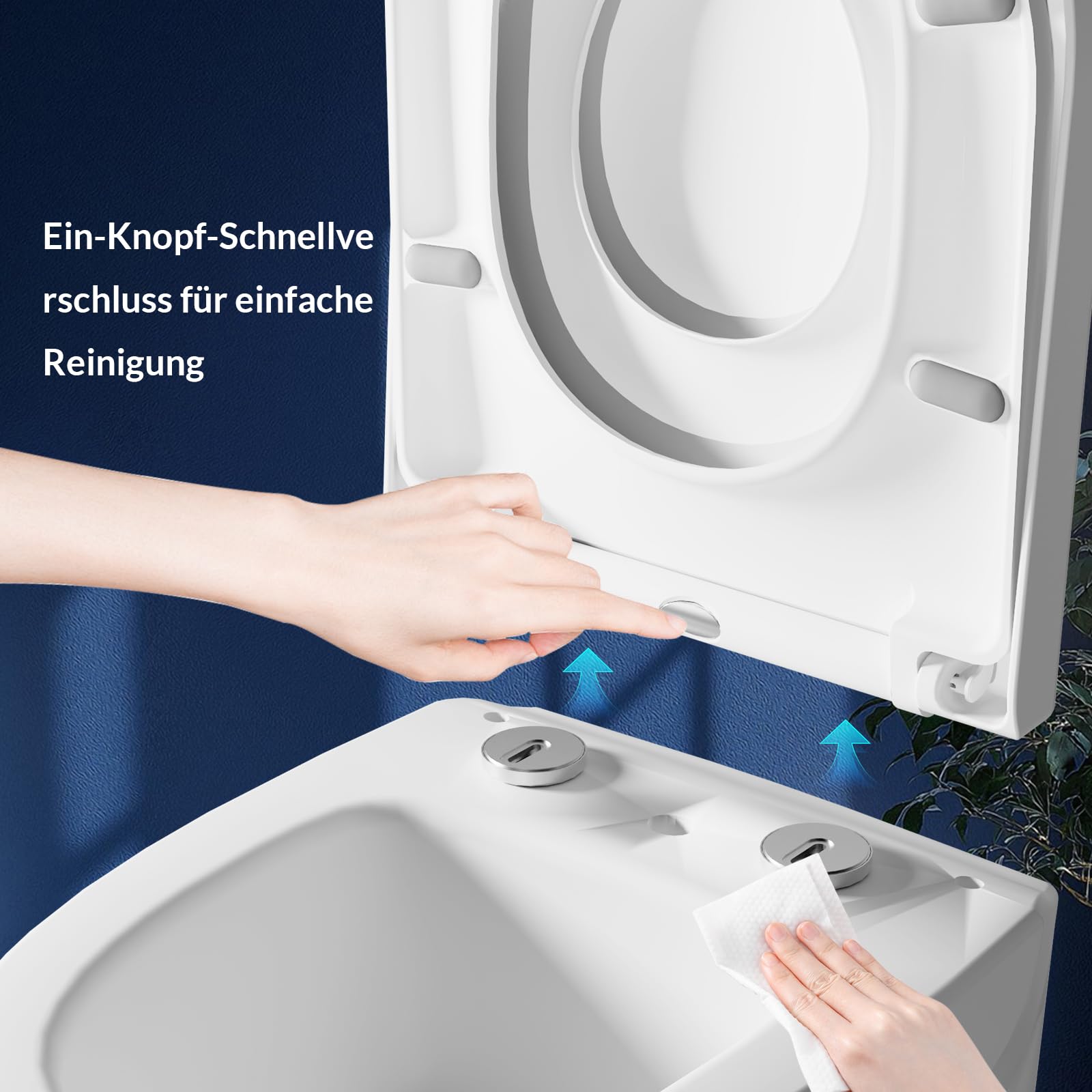 Sedile WC per bambini Garvee con meccanismo di chiusura ammortizzata, forma a D, bianco, coperchio WC antibatterico con seggiolino per bambini, coperchio rimovibile, sgancio rapido per una facile pulizia, capacità di peso 150 kg