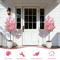 Albero artificiale da interno Garvee da 6 piedi, realistico e senza manutenzione, materiale di alta qualità, versatile e decorativo, per casa e ufficio, verde