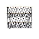 Garvee Hängematte Per Peluche In Cotone Nero, Grande 70x80 cm, Regolabile In Altezza, Organizer Da Parete Per Cameretta Bambini, Salvaspazio - Come mostrato