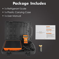 Batteria per frigoriferi con capacità di 110 litri, bilancia elettronica digitale con precisione di 2 g e cura per la tecnologia HVAC, compatta e robusta