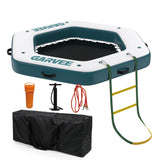 Garvee Amaca Gonfiabile Acqua 10FT/8FT Mesh Durevole Galleggiante Tessuto Resistente Isola Galleggiante Party Lago Piscina