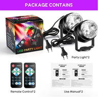 Sfera da discoteca LED RGB Garvee con 7 colori, attivata dal suono, rotazione di 360°, cavo USB da 4 m per feste, compleanni, bar, matrimoni, Natale