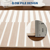 Tappeto Garvee 160 x 230 cm lavabile a pelo corto per soggiorno, camera da letto, sala da pranzo, moderno, minimalista, morbido e antiscivolo