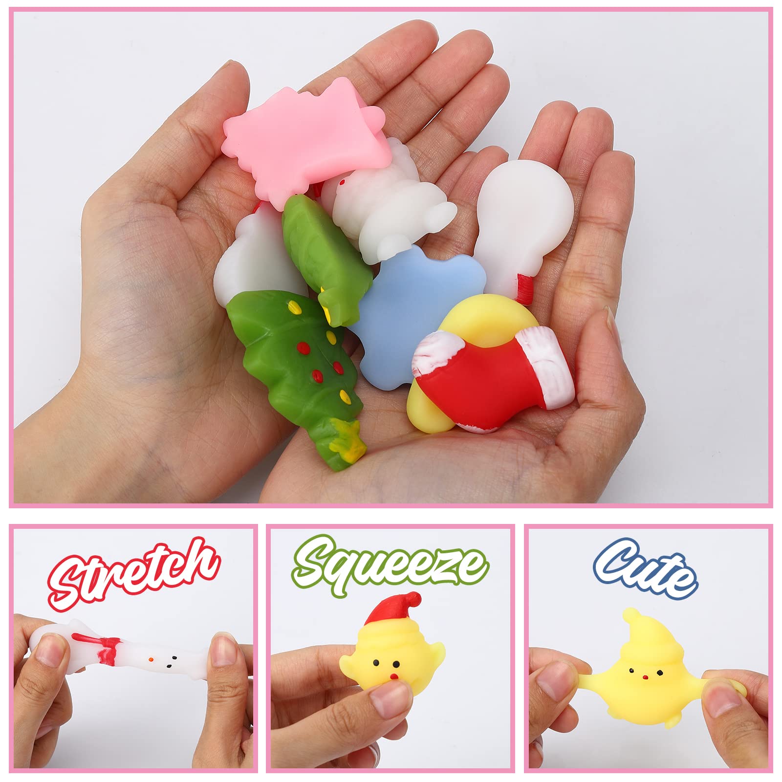 Calendario dell'Avvento Garvee 2022 Mochi Squishies Conto alla rovescia di 24 giorni Mini giocattoli morbidi Materiale atossico Regalo di Natale per bambini