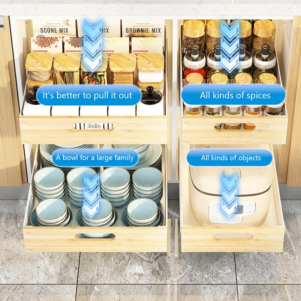 Garvee Cassetto telescopico estensibile Cassetto ripiano in metallo per cucina di casa Bagno 40,5x25x8cm Bianco