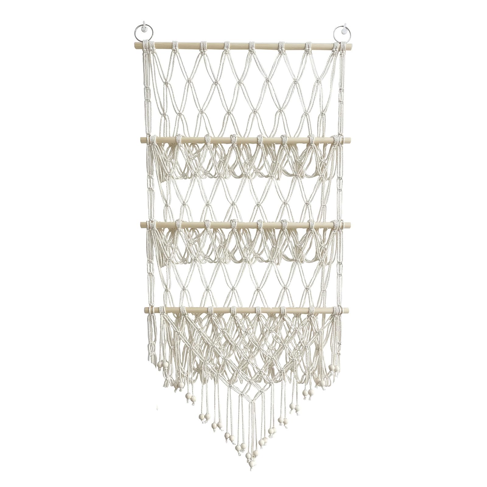 GARVEE Portaoggetti da appendere in cotone intrecciato a mano con motivi animali, amaca in corda di cotone resistente, per cameretta e camera da letto dei bambini, stile 1