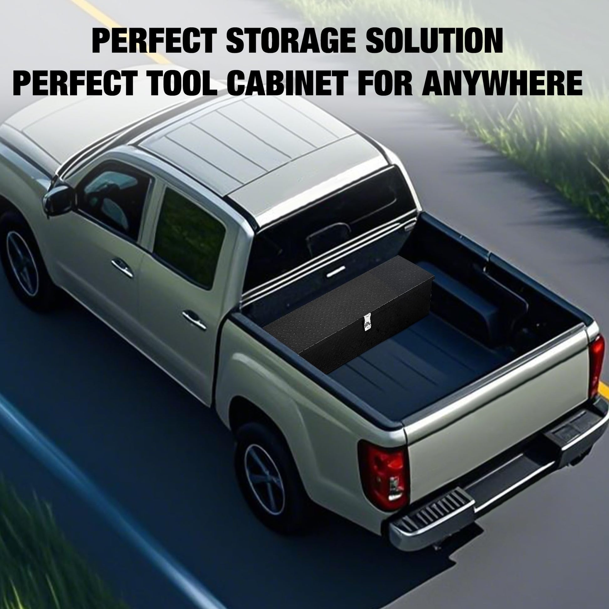 Cassetta Portautensili Alluminio Garvee 30" Robusta per Festa del Papà - Resistente Intemperie, Antiruggine, con Maniglia per Pick-up SUV e Vano Sotto Sedile