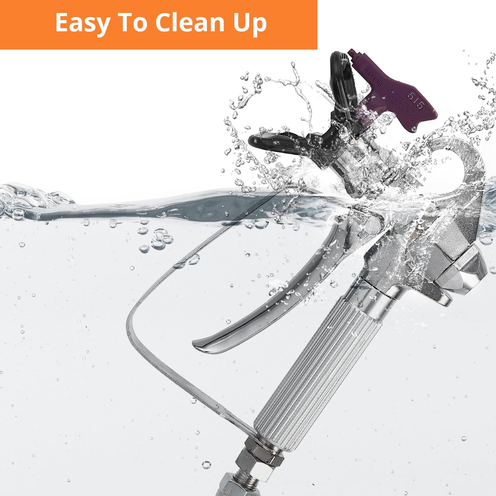 Spruzzatore di vernice airless Garvee 1010W con pressione di 3000 PSI, flusso regolabile, asta di prolunga, tubo ad alta pressione per uso interno ed esterno, blu