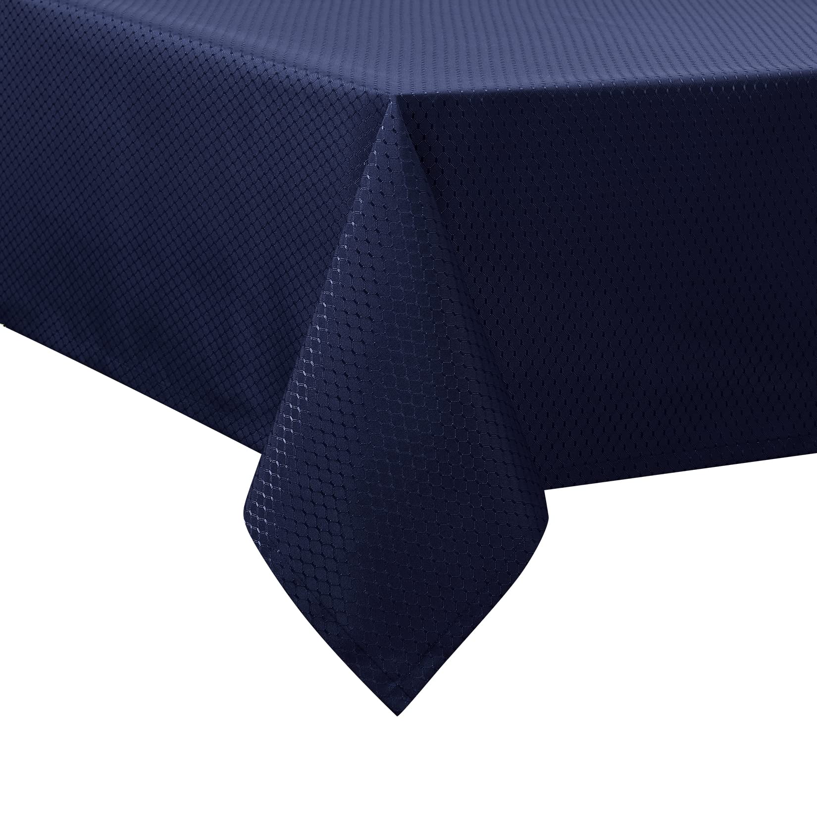 Tovaglia GARVEE Waffle Jacquard blu navy 53x53 pollici, idrorepellente, antimacchia, in poliestere rettangolare per sale da pranzo e feste
