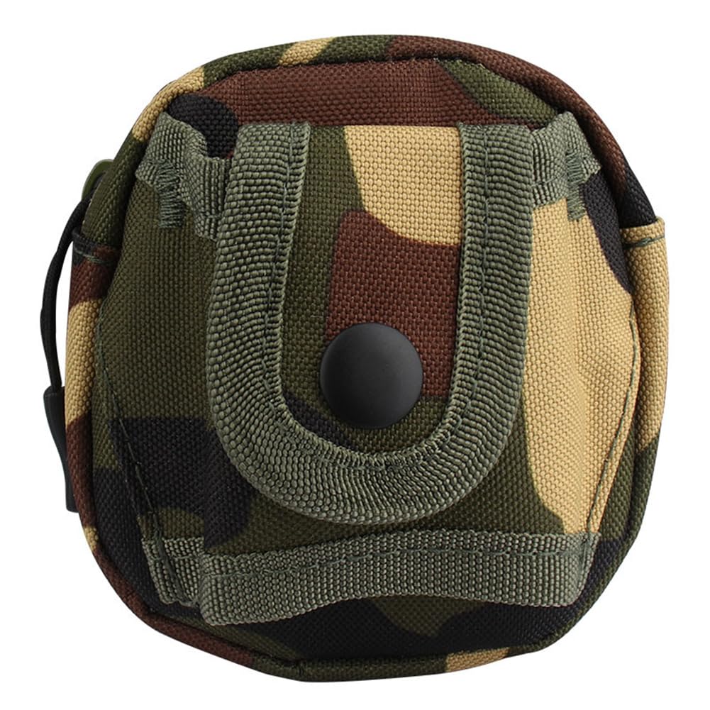 Garvee Slingshot Pouch Borsa portatile in nylon con fibbia e cerniera 2 in 1 per campeggio e mimetizzazione nella giungla