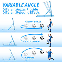 Porta da calcio Garvee Rebounder – Regolabile e robusta, ideale per l’allenamento in giardino e per la praticità del tiro.