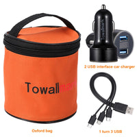 Luci di segnalazione stradali a LED Garvee, 9 modalità, ricaricabili tramite USB, magnetiche e impermeabili, per emergenze in auto e in barca, ABS+PC, con gancio