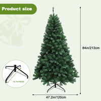 Albero di Natale artificiale Garvee – 214 cm, 300 LED, 1350 rami, aghi in PVC, per Natale
