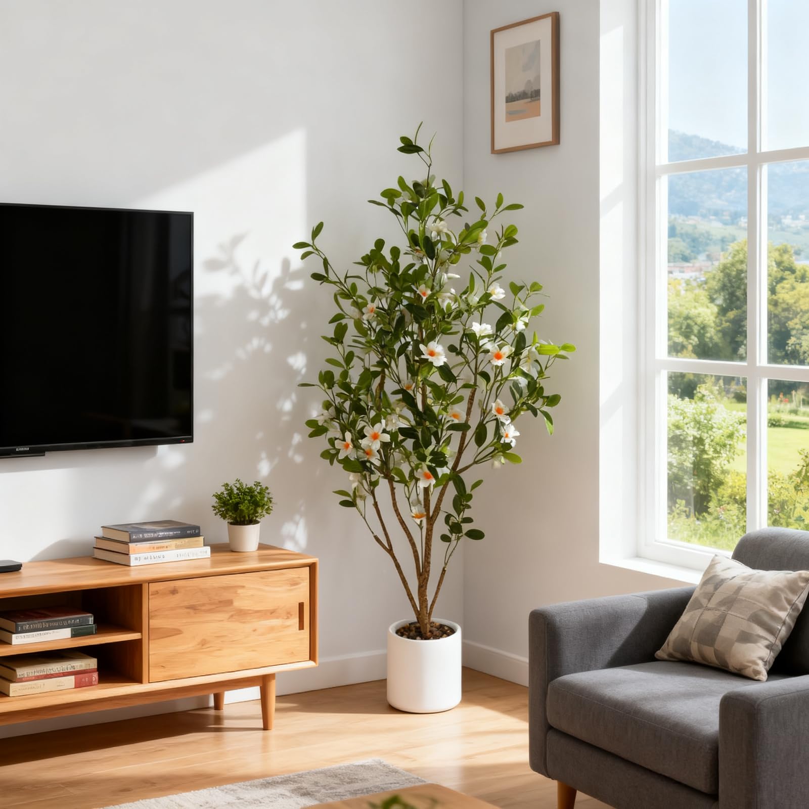 Alberi artificiali da interno Garvee da 2 piedi, realistici, senza manutenzione, durevoli, versatili, verdi
