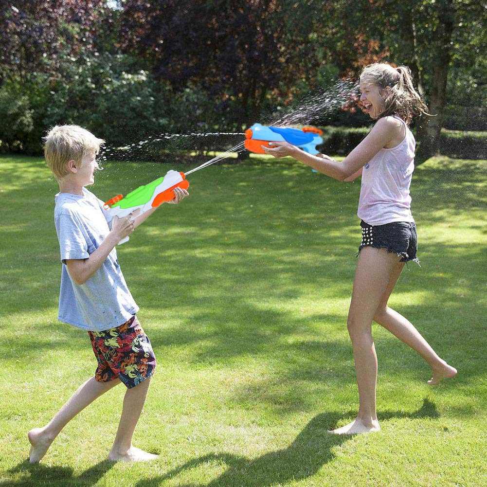 Garvee Confezione da 3 Pistole ad Acqua per Bambini e Adulti, Pistole ad Acqua, Giocattoli da Piscina, 11,4"x5,3", Blu