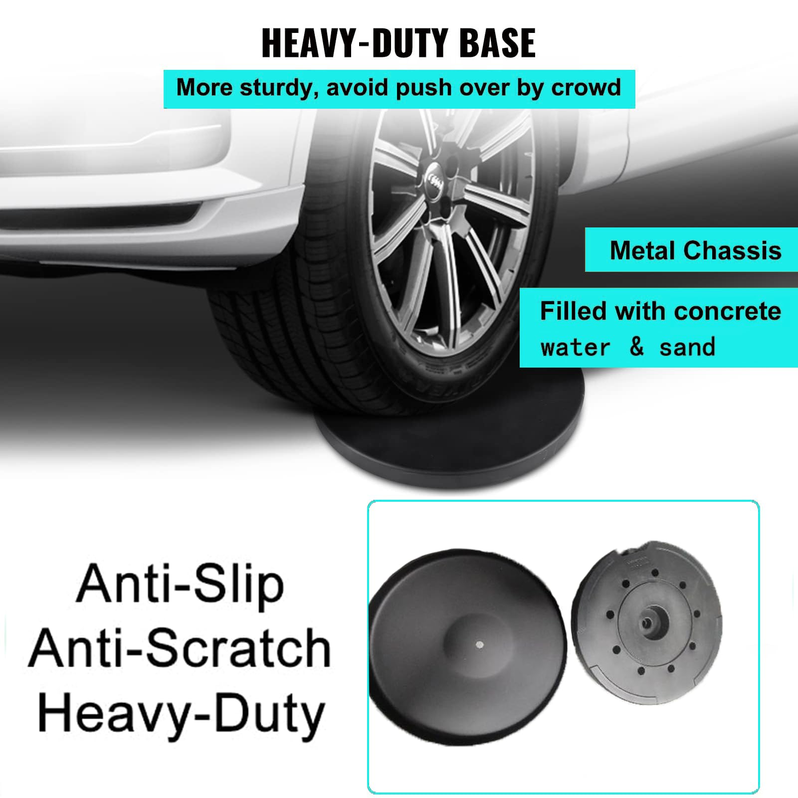 Dissuasore Garvee con cintura da 6,5 piedi in acciaio inossidabile nero per aeroporti e applicazioni versatili