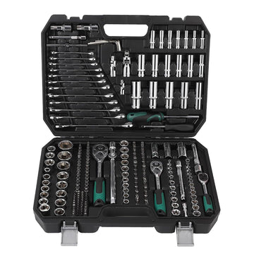 Set di utensili Garvee da 216 pezzi con attacco da 1/4", 3/8" e 1/2", cricchetto a cambio rapido a 72 denti, custodia robusta per riparazioni auto e domestiche