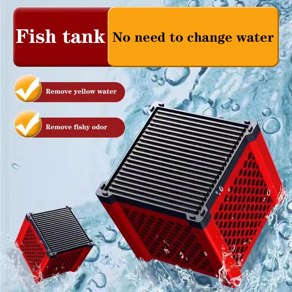 Cubi di purificazione dell'acqua Garvee Filtro a carbone attivo per acquario Struttura a nido d'ape 11,5 x 11 x 11,5 cm
