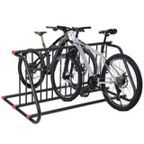 Portabici da pavimento Garvee per 10 biciclette, deposito bici in acciaio per adulti e bambini, per interni ed esterni, 152-310 cm, verniciato a polvere