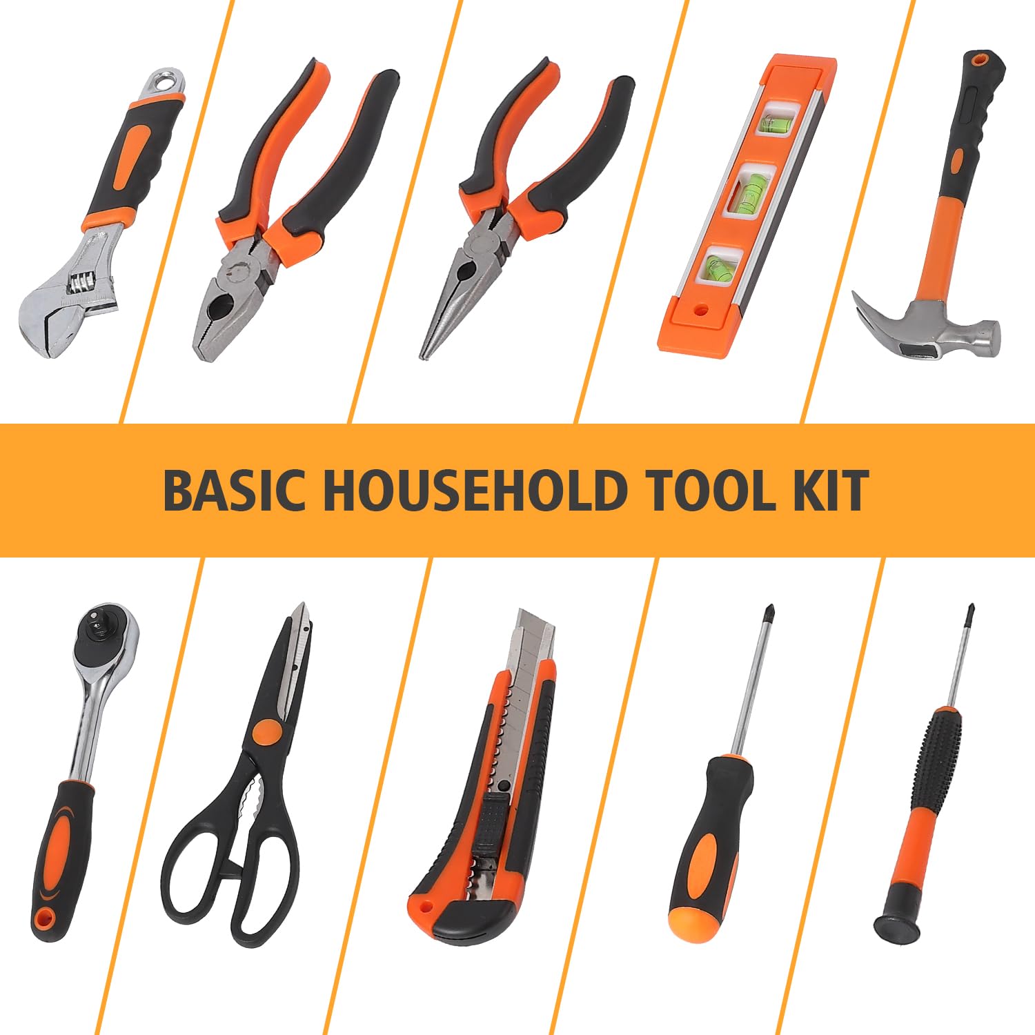 Set utensili Garvee da 247 pezzi - cricchetto a 72 denti, acciaio di alta qualità per auto, casa e ufficio professionale