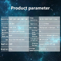 Dispositivo per la visione notturna Garvee 4K 36MP Binocolo a infrarossi per campeggio e caccia, schermo da 3 pollici, nero