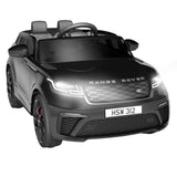 Garvee Kids Electric Car Land Rover 12V – Con telecomando per i genitori, funzione musicale, fari a LED neri, per viaggi sicuri in giardino o al parco giochi. - Nero