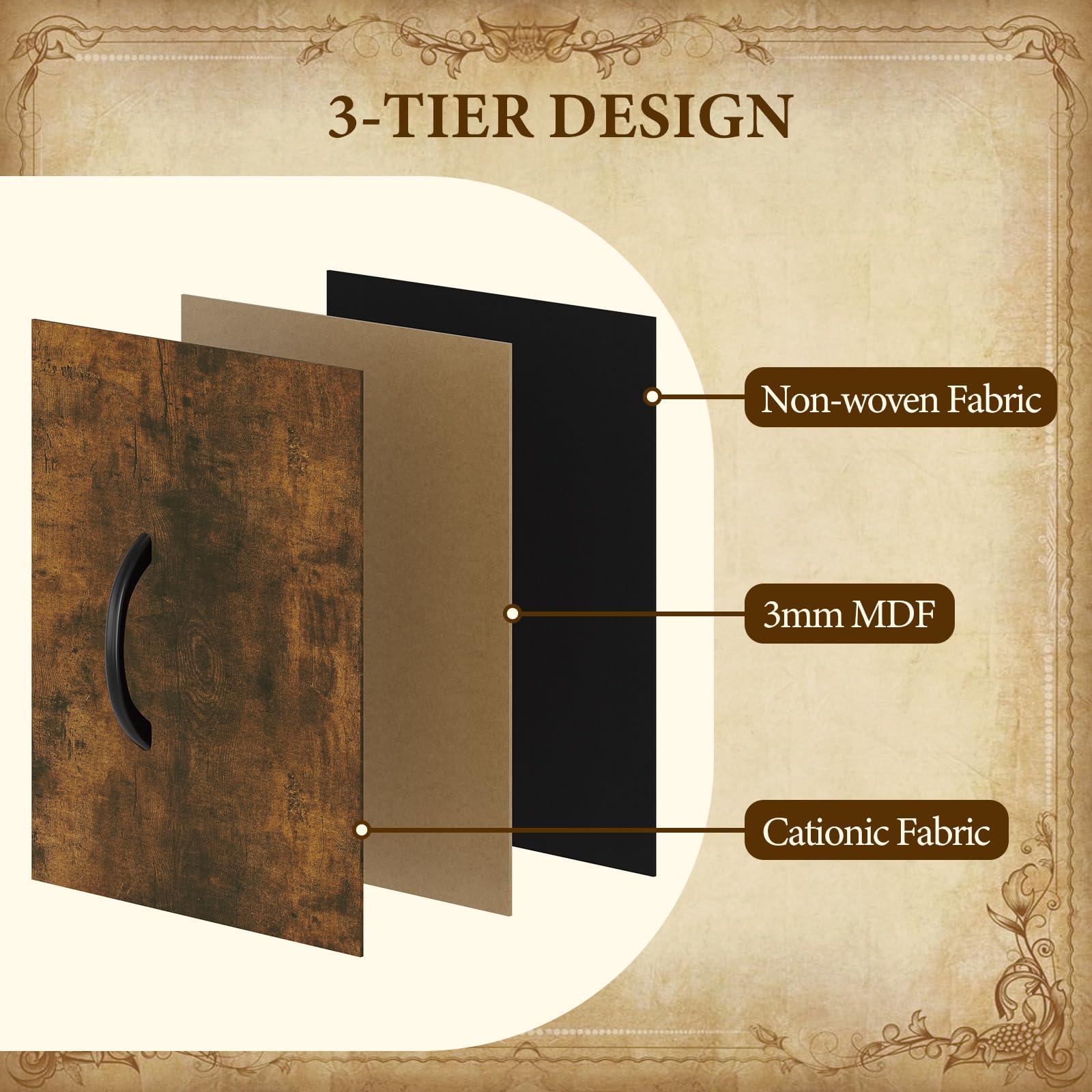 Garvee Commode en Tissu con 15 cassetti, struttura in metallo, robusto e durevole, 100x30x123 cm, camera da letto e soggiorno, grigio