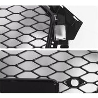 Telaio griglia paraurti anteriore a nido d'ape Garvee per Audi A4 B8PA 2013-2016, robusto, vestibilità perfetta, plastica, senza logo, modello europeo