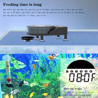 Mangiatoia automatica per pesci Garvee ricaricabile - Timer per acquario con USB - Per pesci piccoli e medi fino a 15 cm, vari tipi di cibo